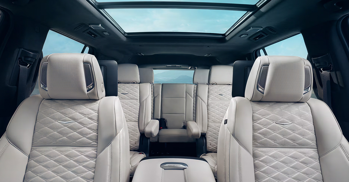 Three row seating in the 2025 Cadillac Escalade