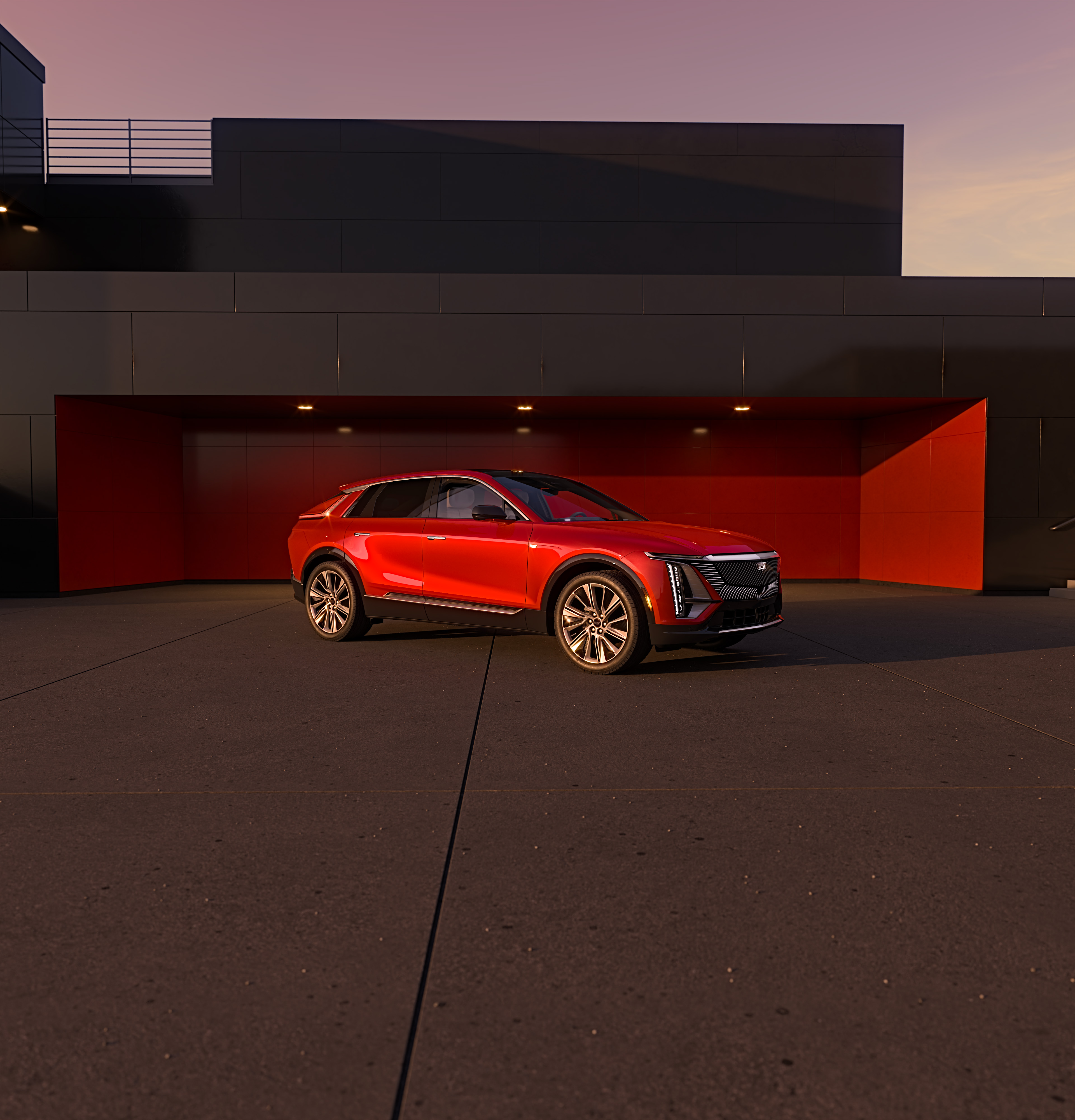 Cadillac Lyriq in Radiant Red Tintcoat