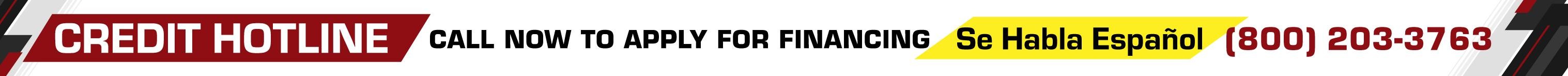 Credit Hotline - Call now to apply for financing (800) 203-3763