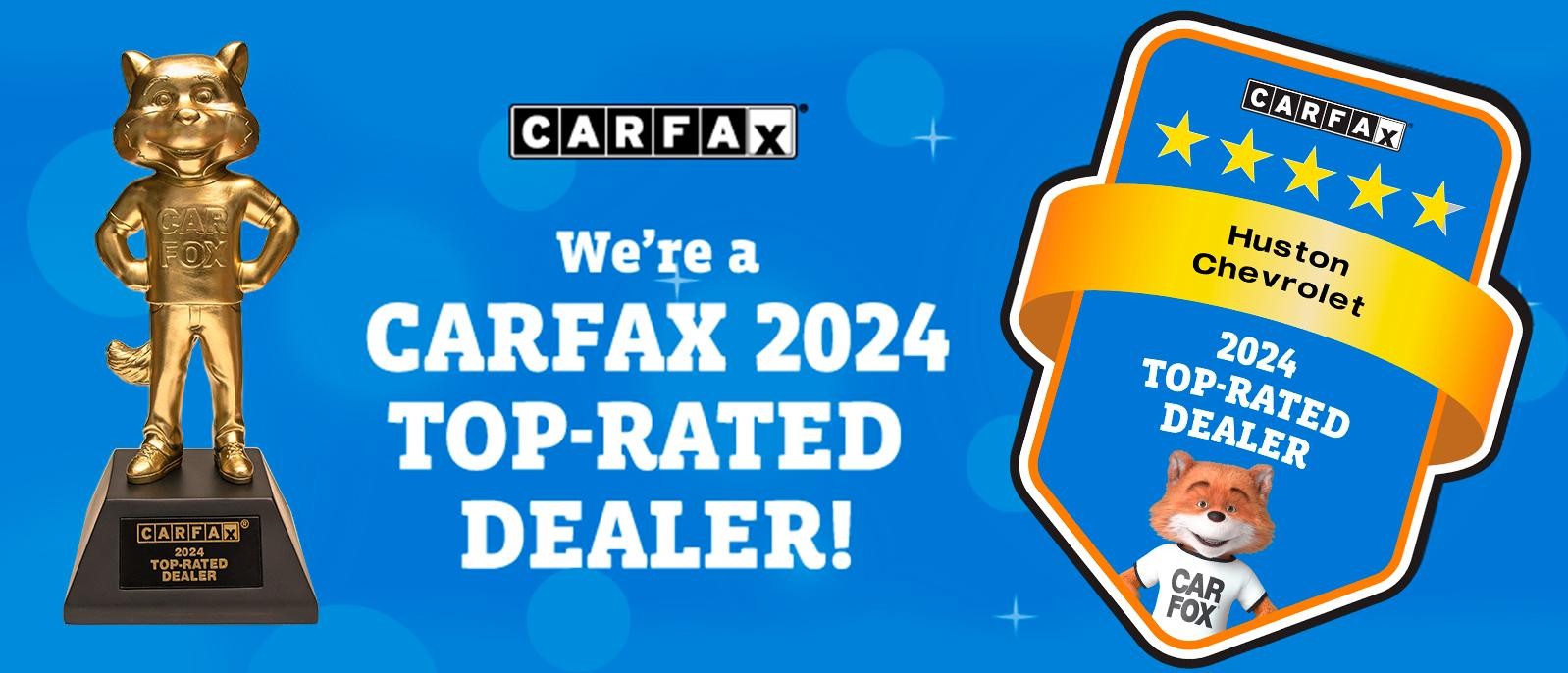 We're a Carfax Top-Rated Dealer!  