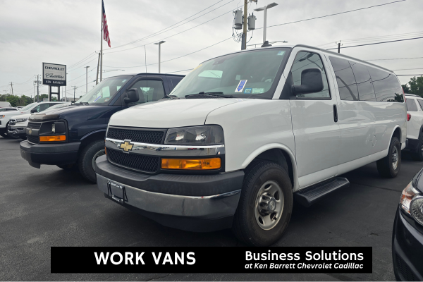 Commercial Work Vans Trucks - New and used Express Vans , Express Passenger Vans, Express Cargo Vans - Business Solutions at Ken Barrett Chevrolet Cadillac in Batavia NY