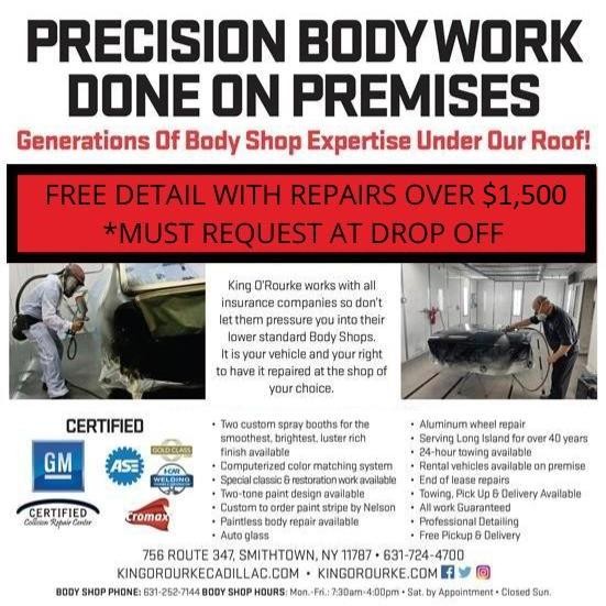 FREE DETAIL WITH REPAIRS OVER $1500 MUST REQUEST AT DROP OFF