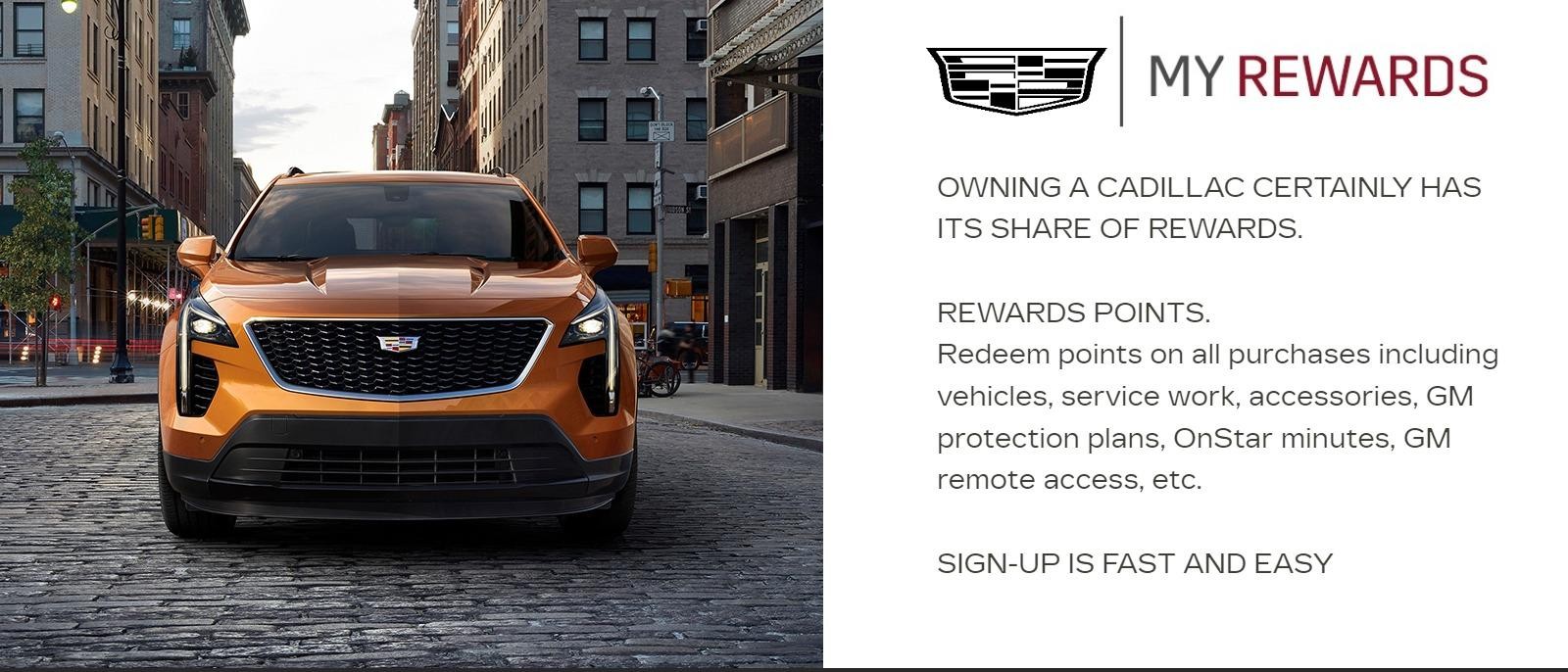 MY REWARDS PROGRAM FROM KING O'ROURKE CADILLAC