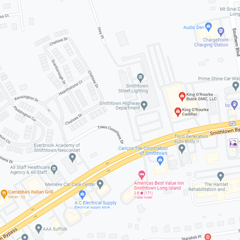 King O'Rourke Cadillac map