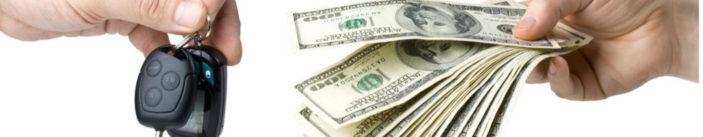 receiving cash for used car