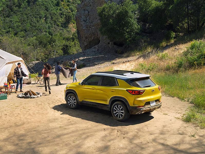 2025 Chevy Trailblazer at a campsite