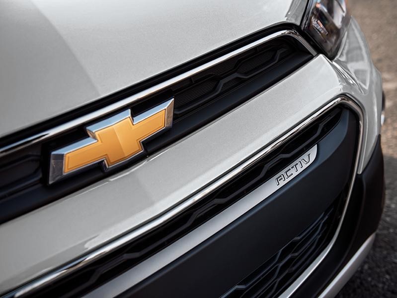 Chevy emblem on front of a car