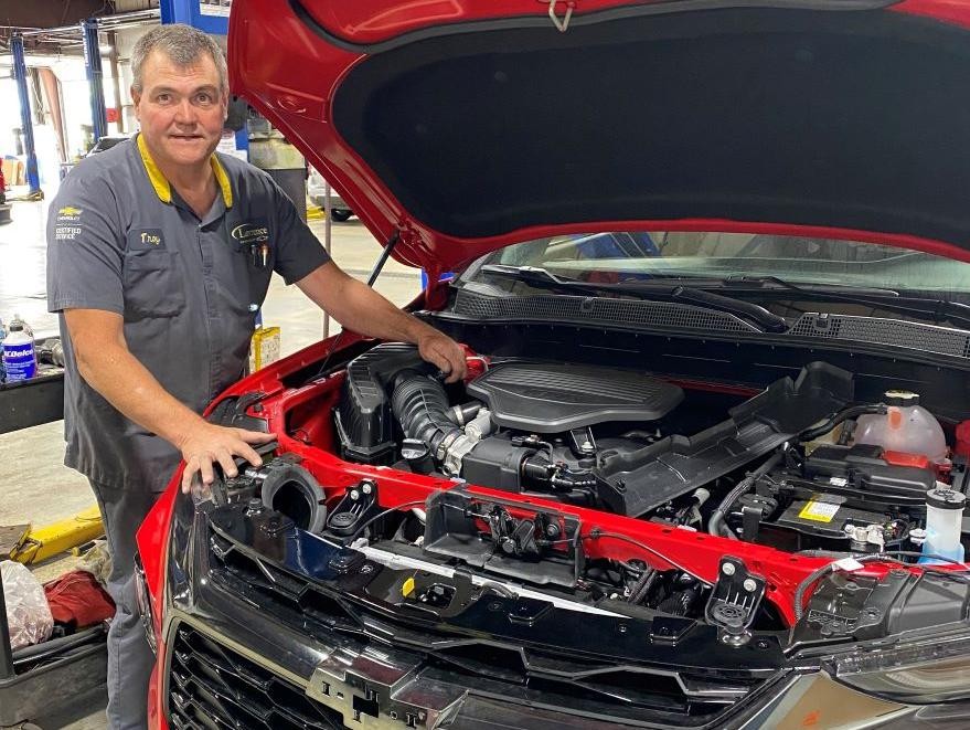 Man in Chevrolet Waiting Room
