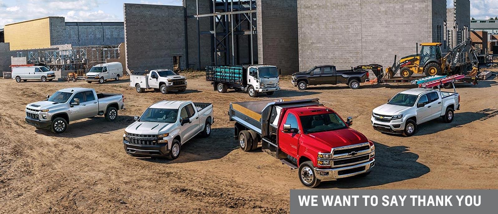 We want to say thank you