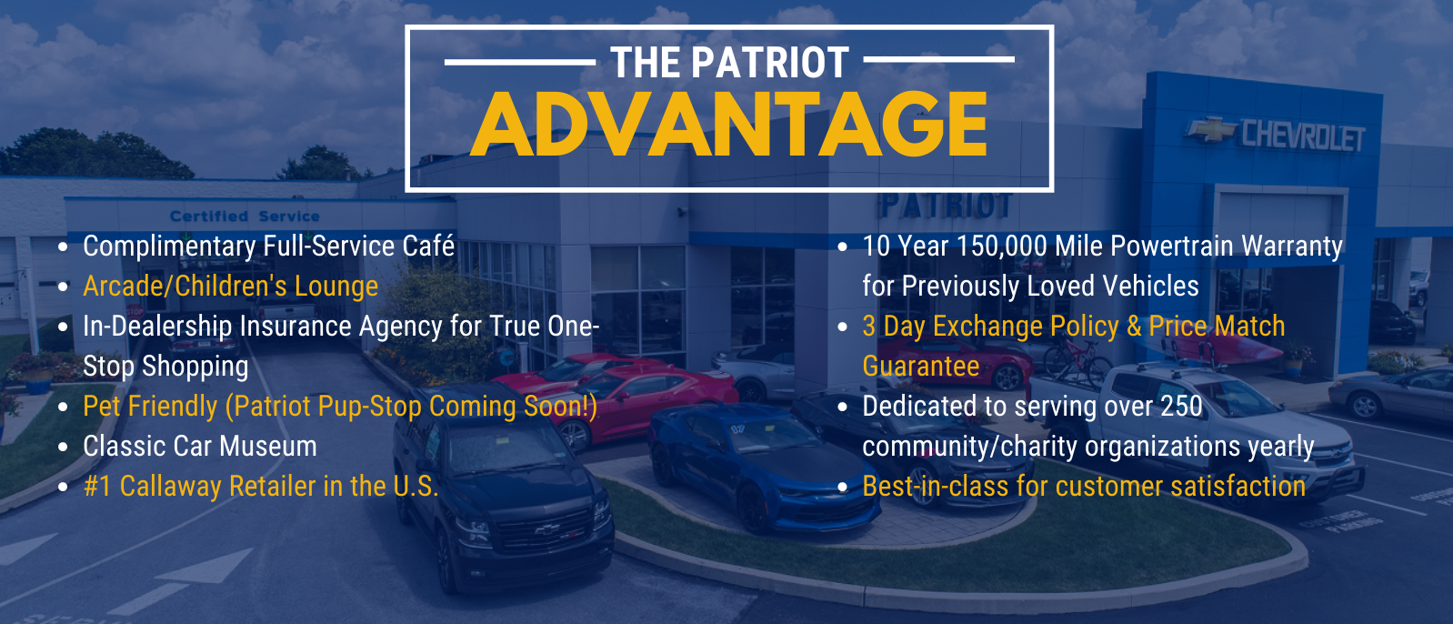 Why Buy Patriot Chevrolet