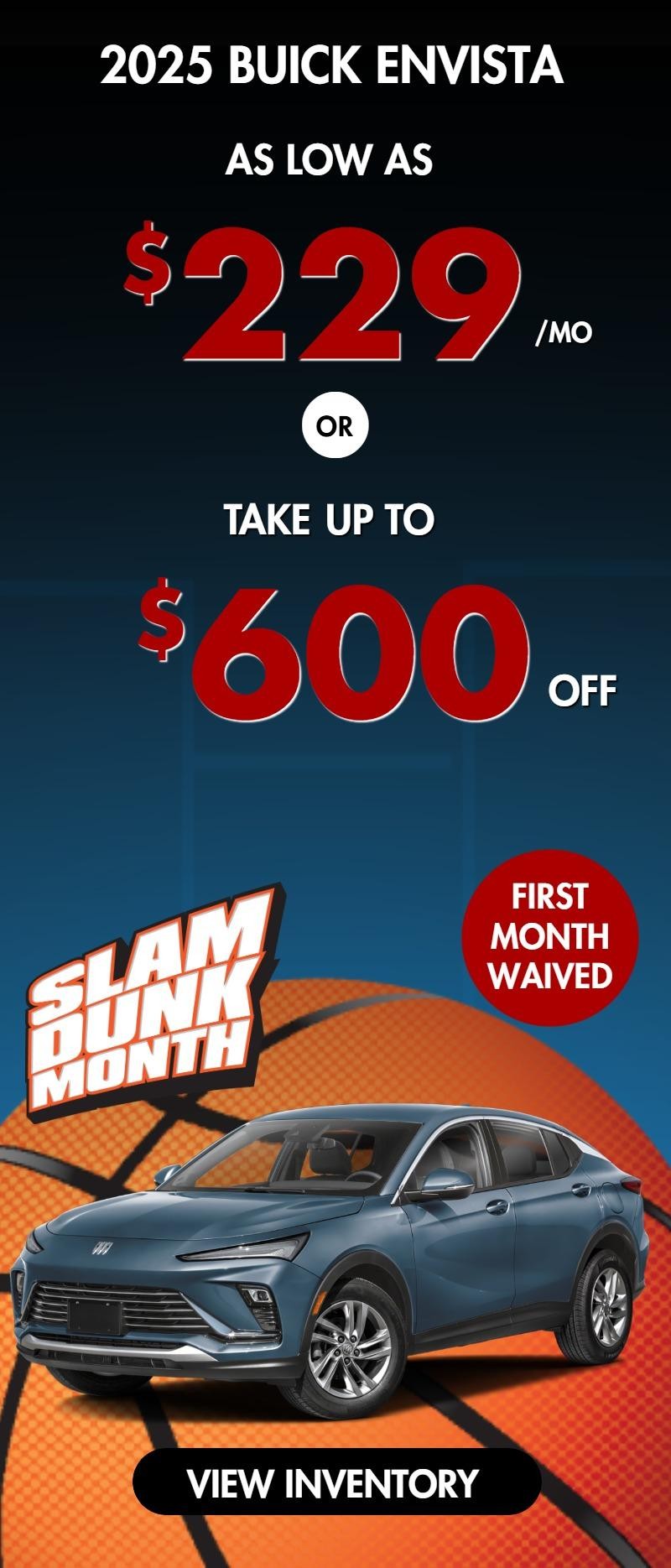 2025 Buick Envista
Stock B8209
Take $600 OFF OR as low as $229/mo