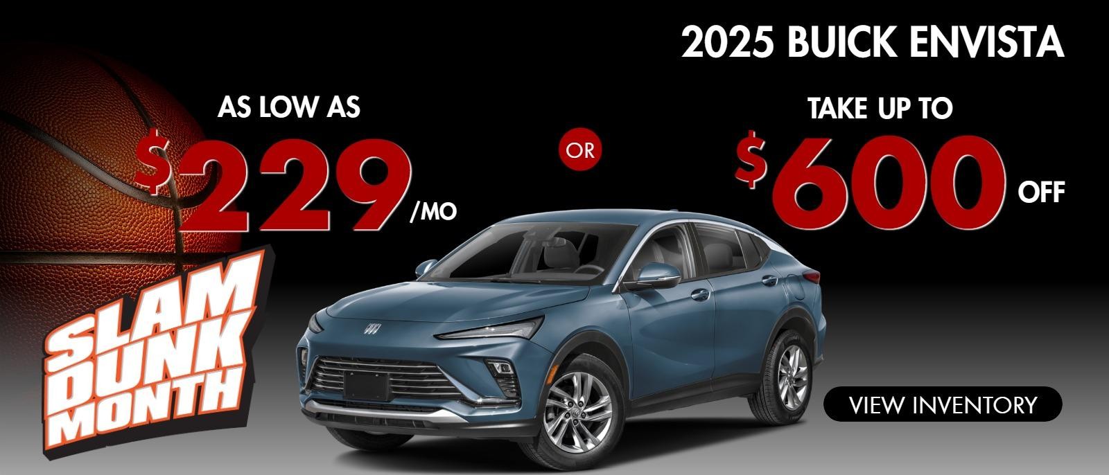2025 Buick Envista
Stock B8209
Take $600 OFF OR as low as $229/mo