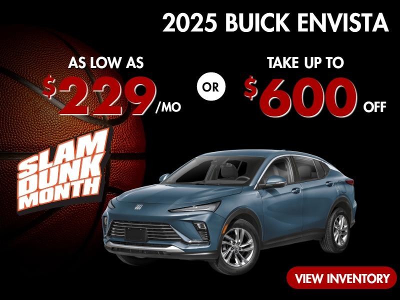 2025 Buick Envista
Stock B8209

Take $600 OFF
OR
 as low as 
$229/mo