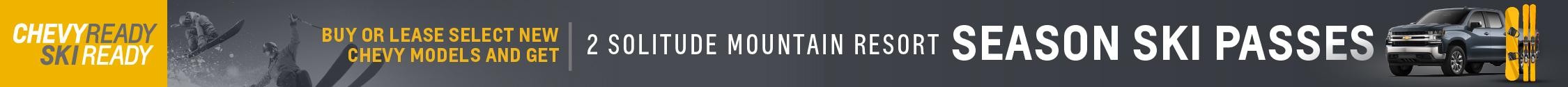Buy or lease a new Chevy and get 2 Free Ski Season Passes