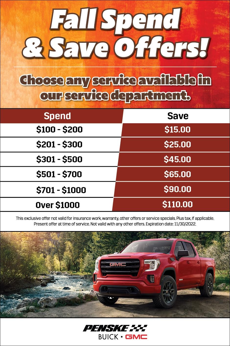 November Service Offer