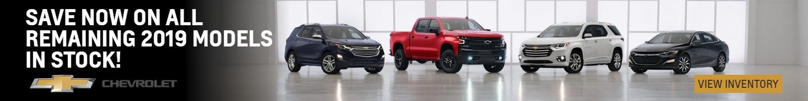 SAVE NOW ON ALL REMAINING 2019 MODELS IN STOCK!