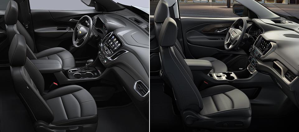 Chevrolet Equinox vs. GMC Terrain Dimensions