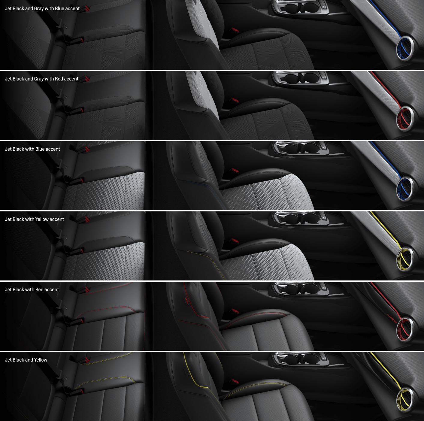 2024 Chevy Trax Interior Colors by Trim