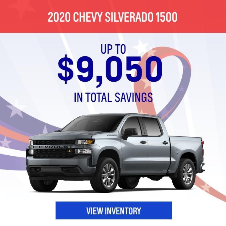 2020 Chevy Silverado - UP TO $10,356  IN TOTAL SAVINGS