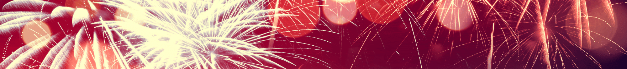 Fireworks in the night sky, July 4th