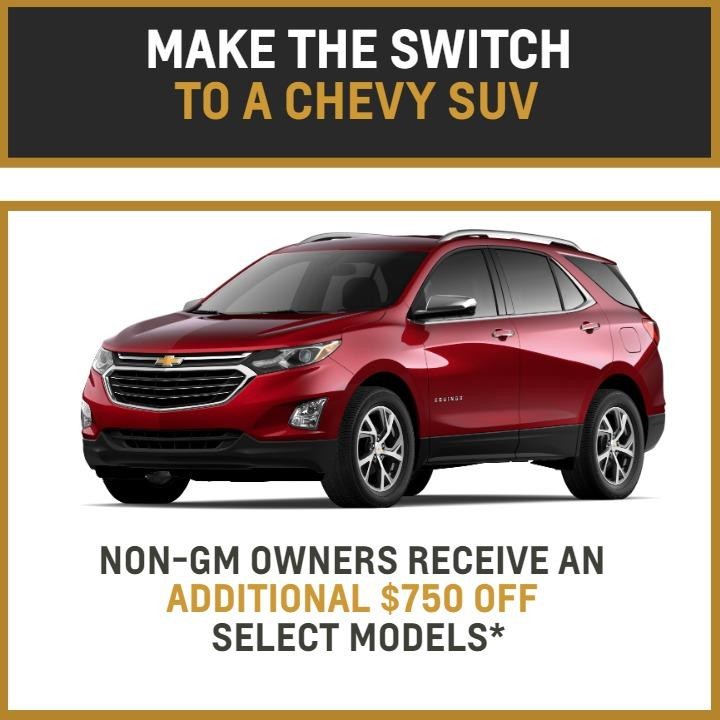 NON-GM OWNERS RECEIVE AN ADDITIONAL $750 OFF SELECT MODELS*