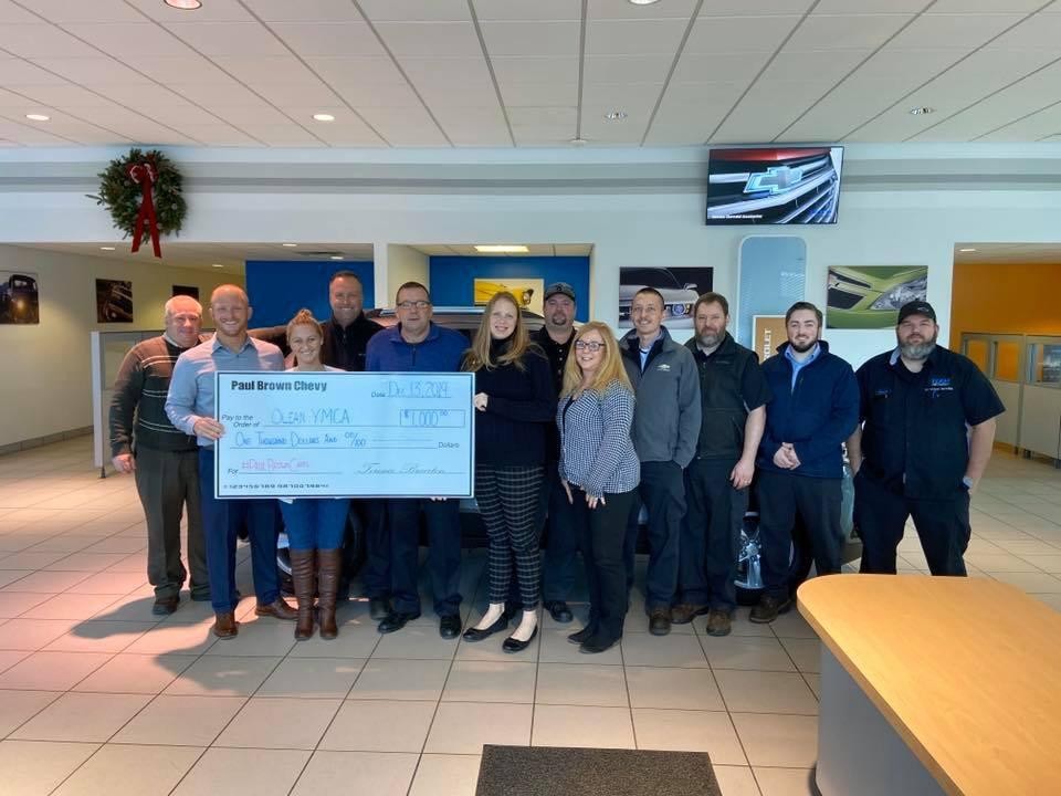 Paul Brown Cares!  Proud to support our local YMCA. 