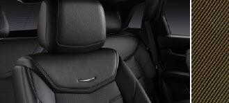 JET BLACK Semi-Aniline Leather Seats with Chevron  perforated Inserts
