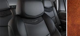 JET BLACK Leather Seating Surfaces with Mini-Perforated Inserts