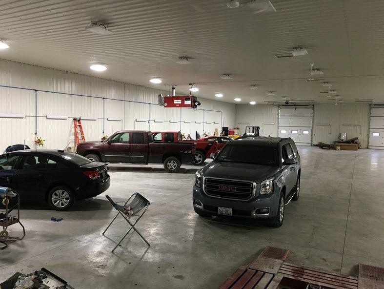 5 Cars in Collision Center