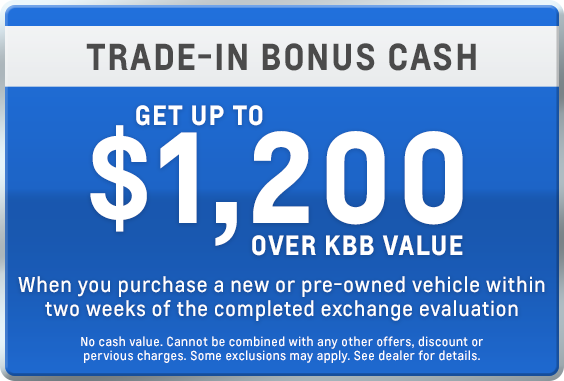 TRADE-IN BONUS CASH