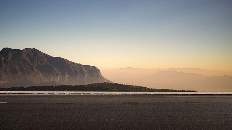 Scenic open road
