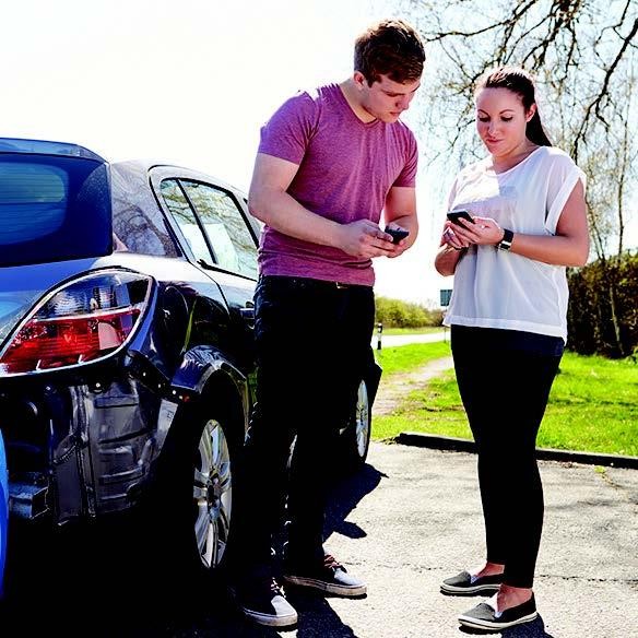 Exchanging information after crash