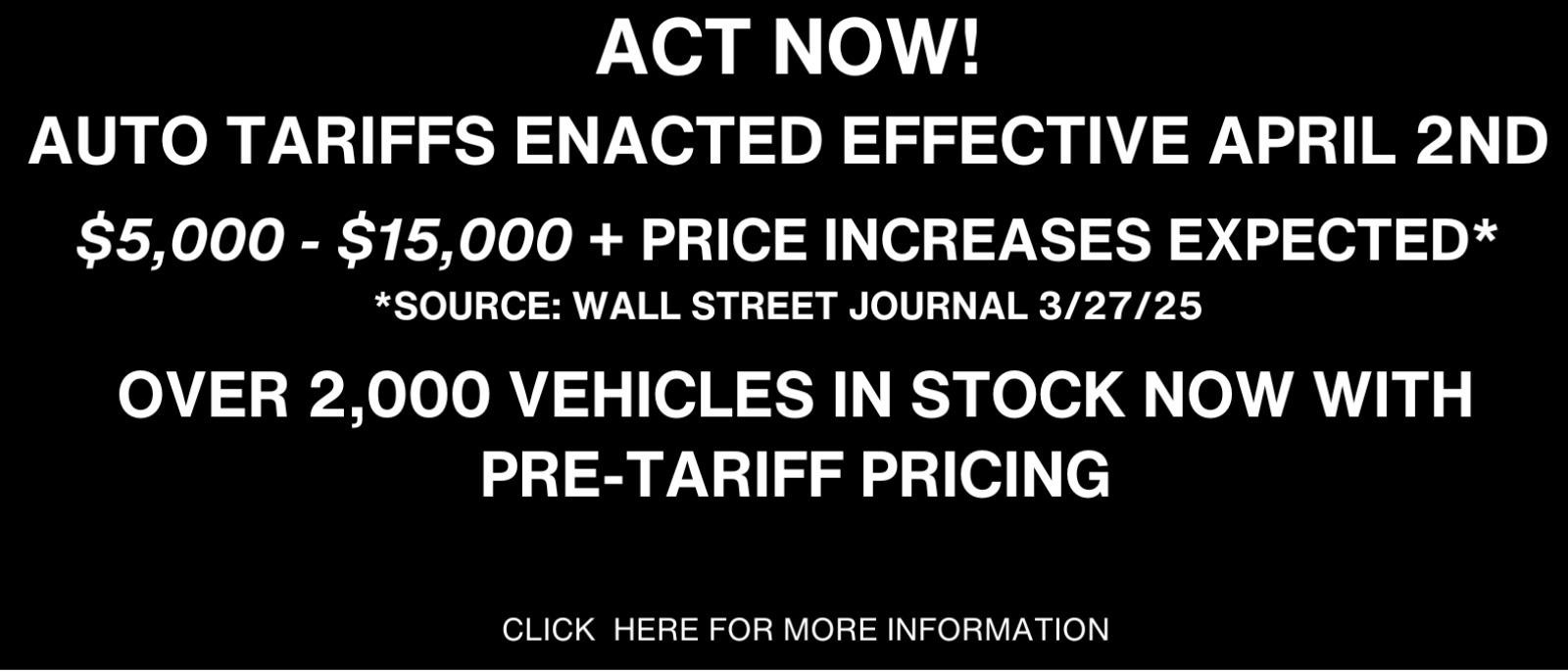 Tariff Notification