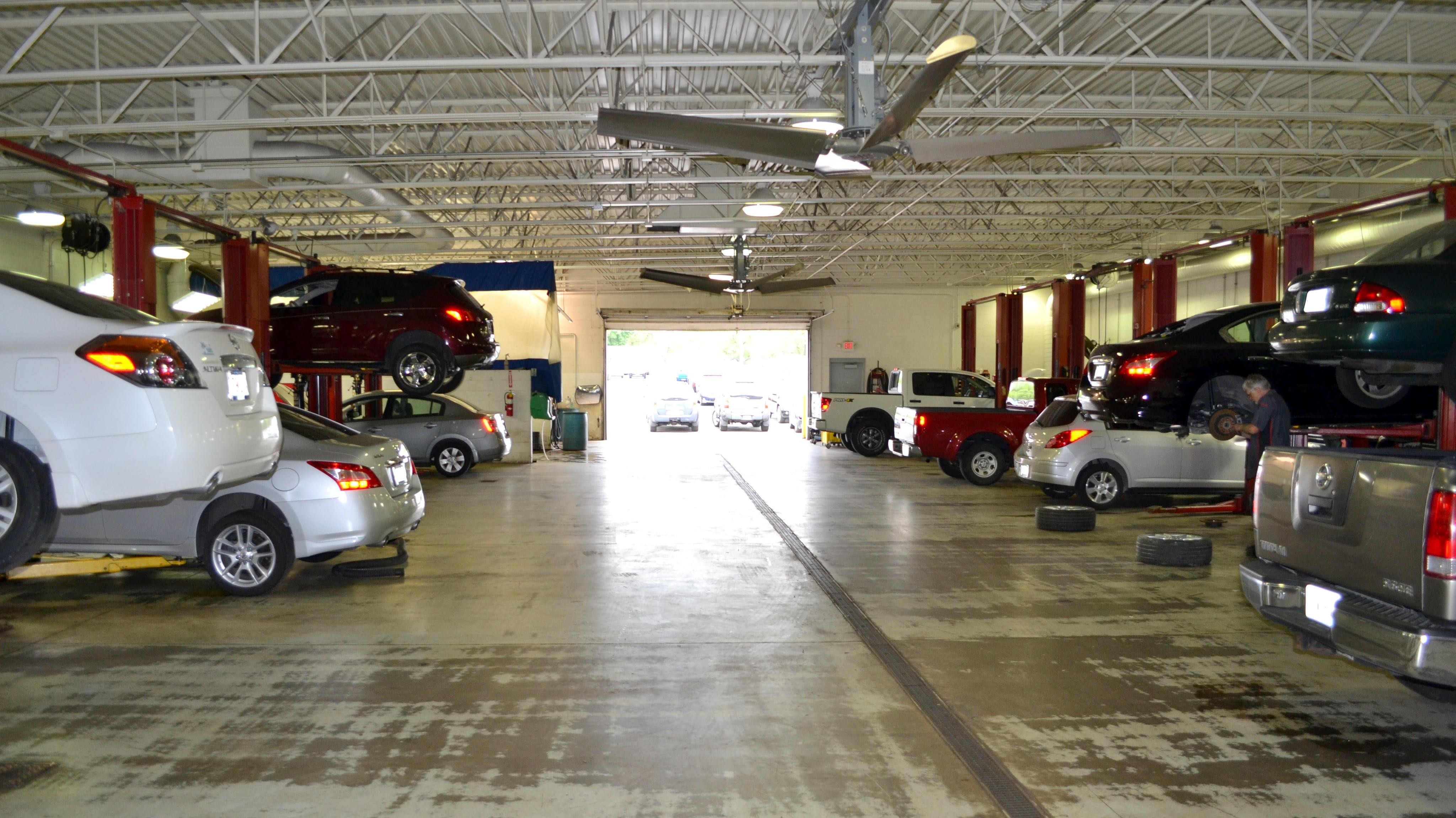 Several service bays available at Bommarito Nissan Hazelwood.