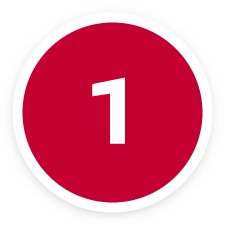 red circle with a 1 in it