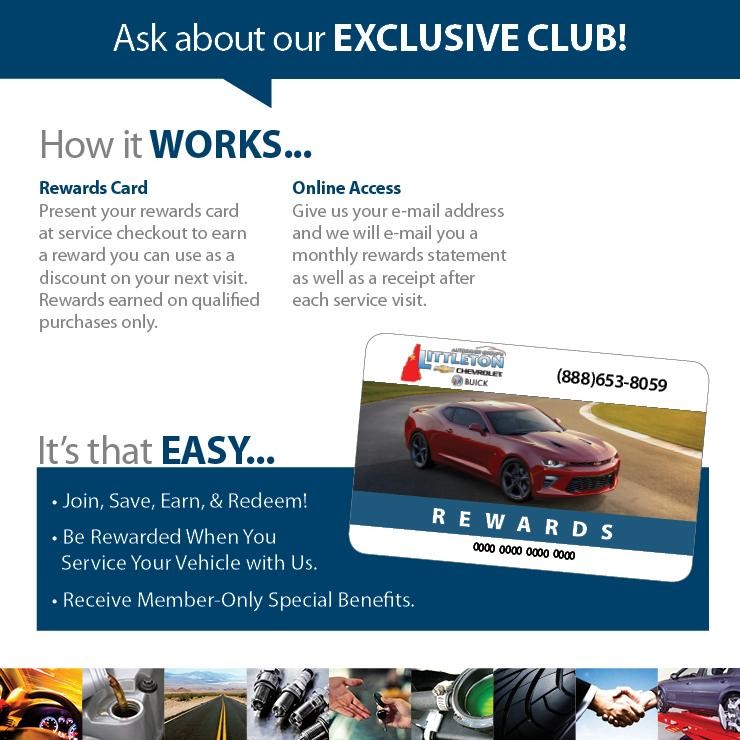 Join the Littleton Chevrolet Service Rewards Program!