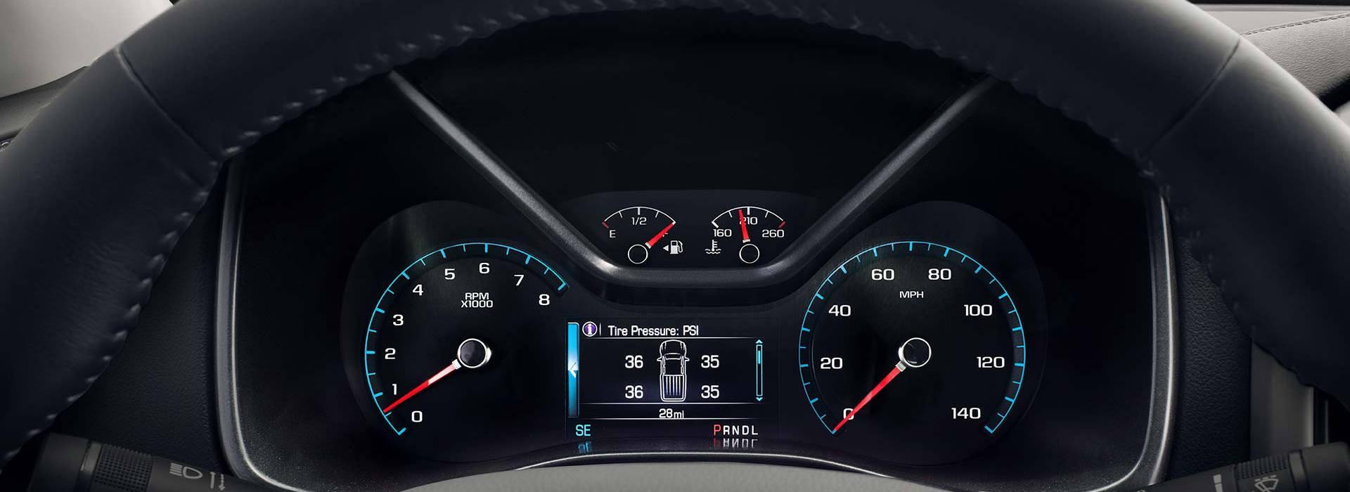 Dashboard of the 2018 GMC Canyon