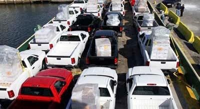 GENERAL MOTORS VEHICLES SENT TO HAITI