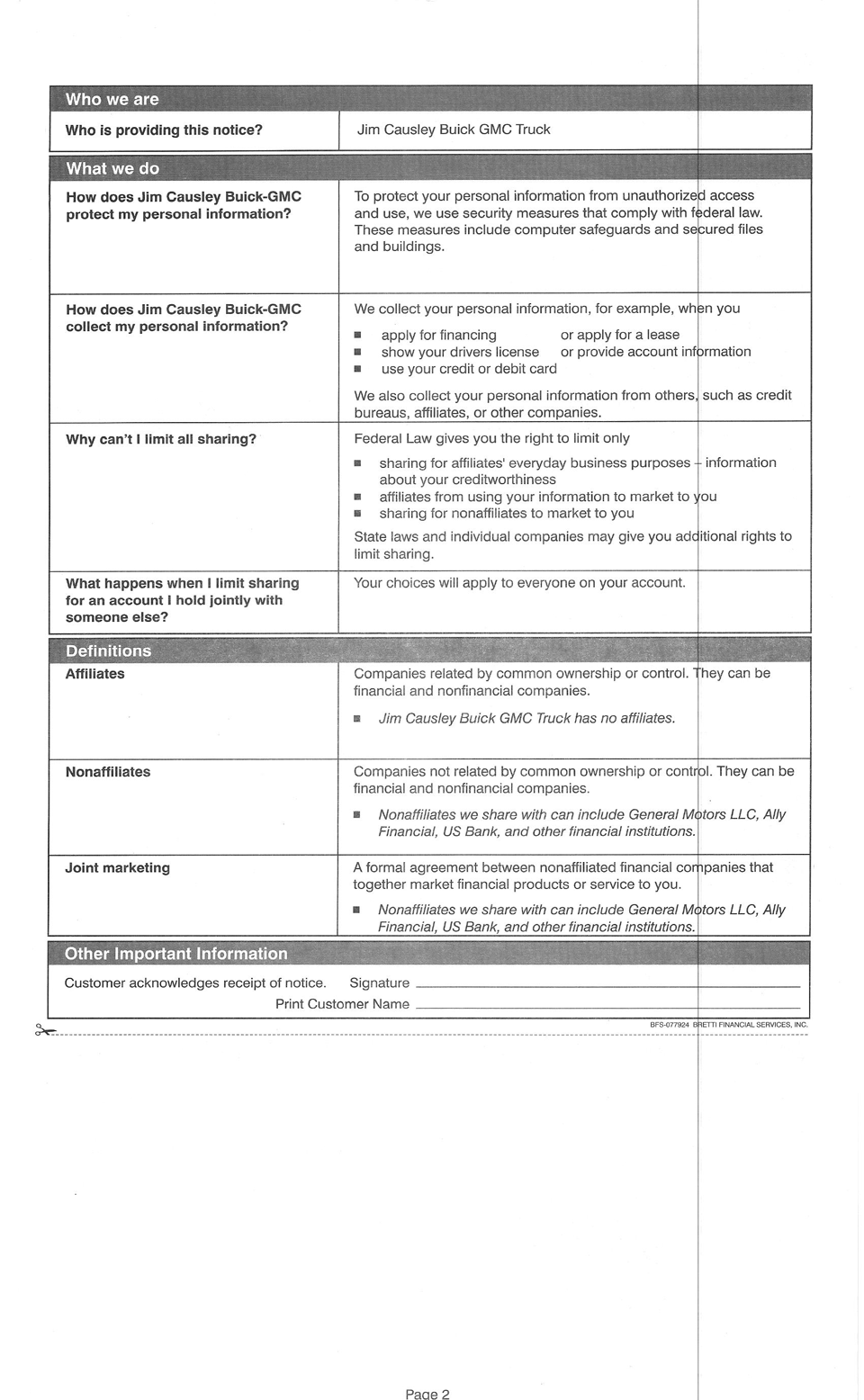 dealer policy2