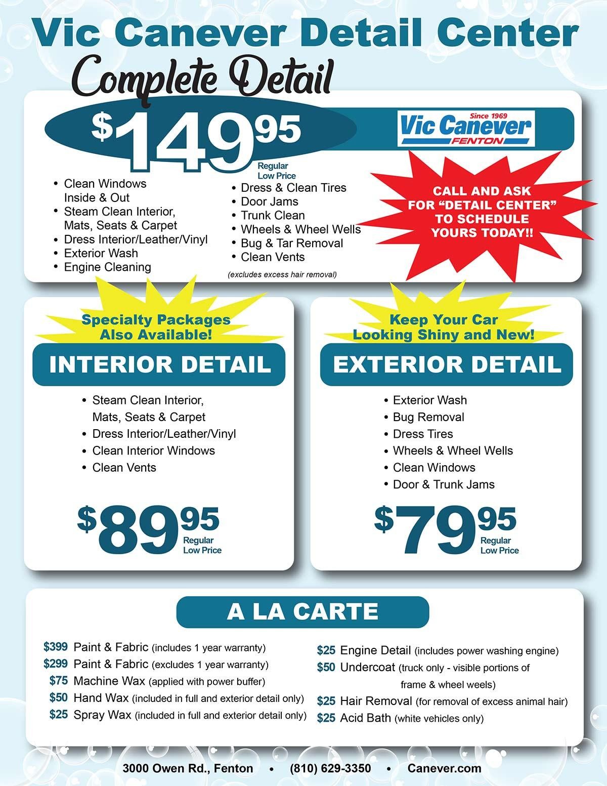 Vic Canever Detail Center