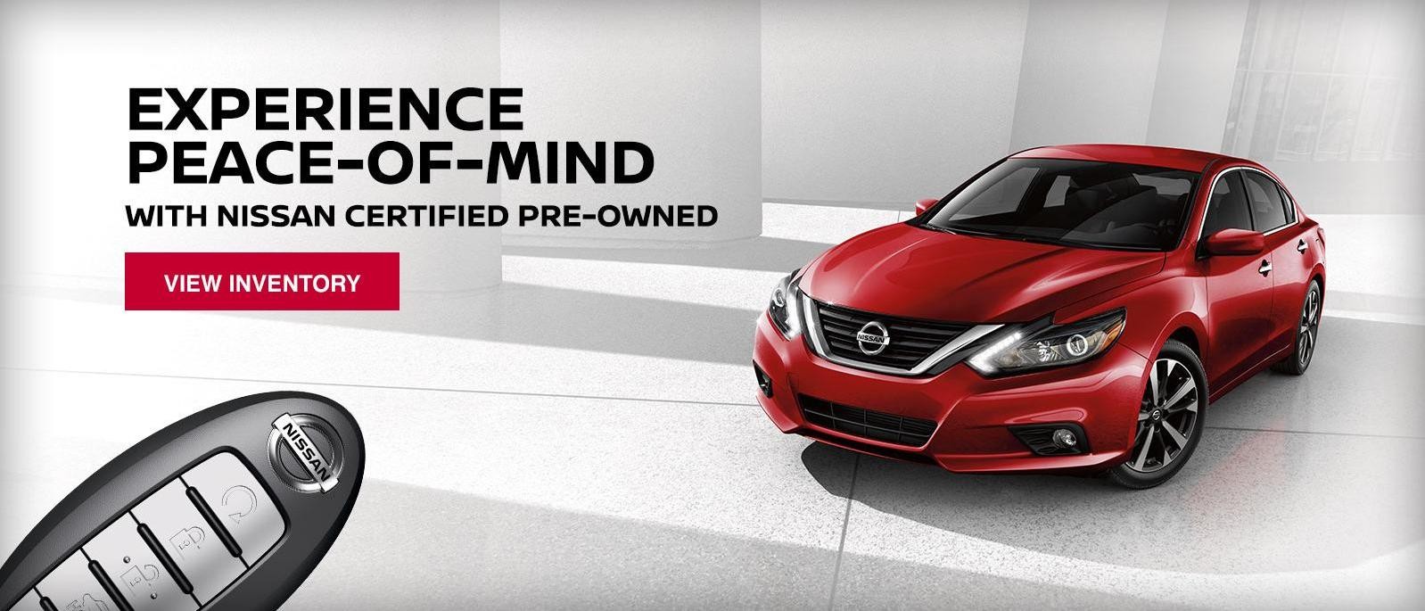 Nissan pre-owned vehicle.