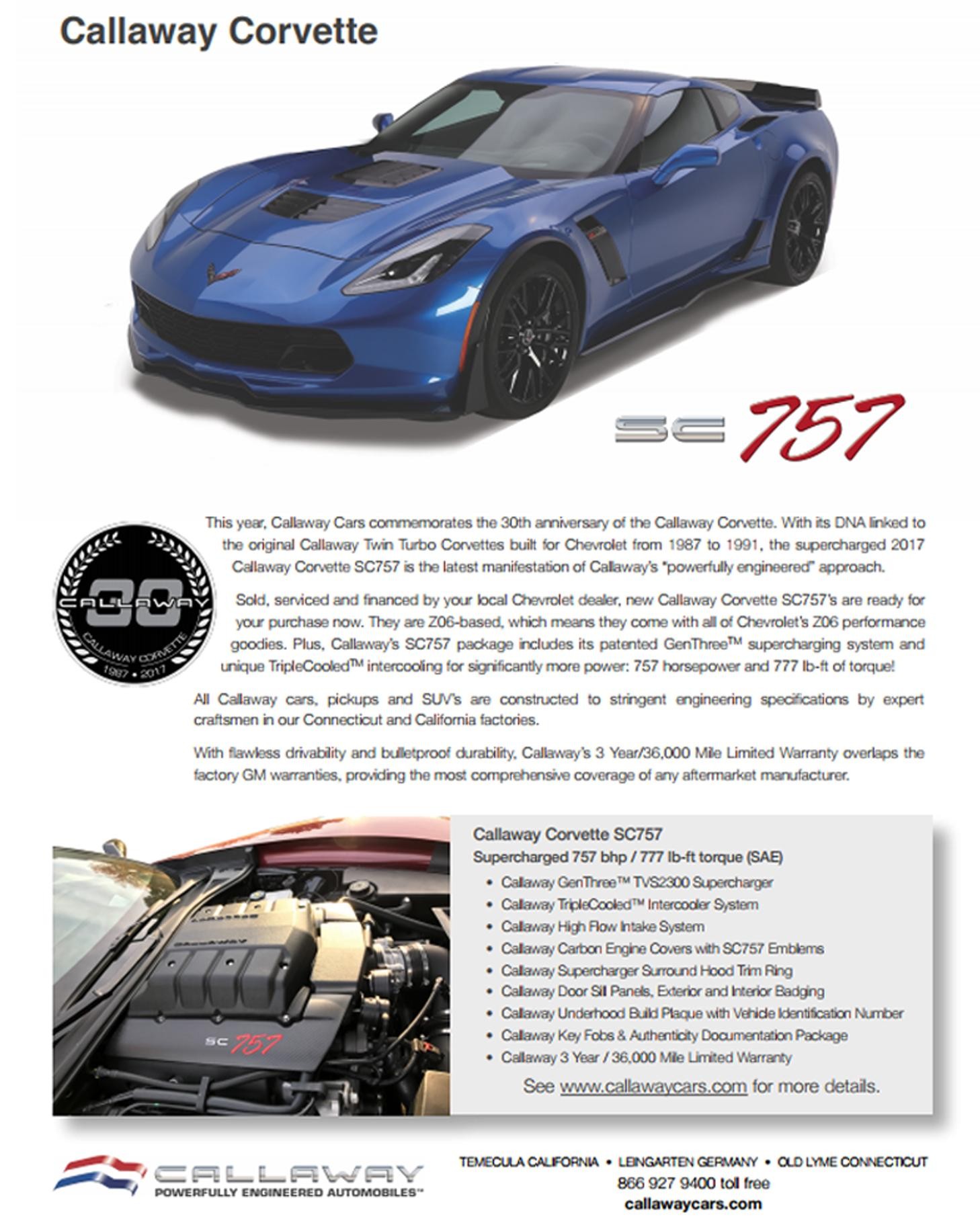 Callaway Corvette Z06 SC757