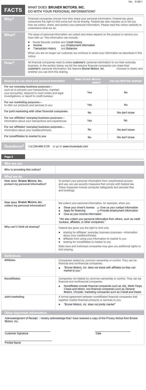 privacy policy
