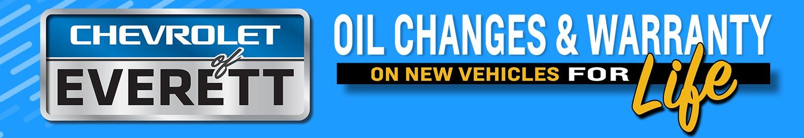 Oil Changes and Warranty for Life at 