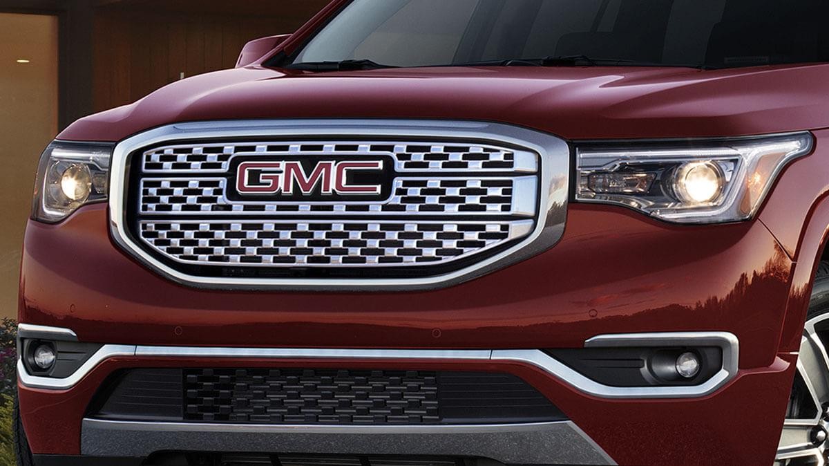 New GMC Vehicles - Close-up front grille