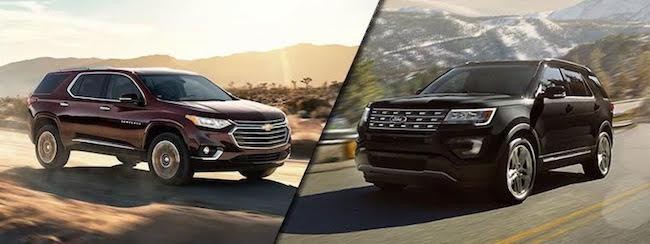 2018 Chevrolet Traverse vs 2017 Ford Explorer