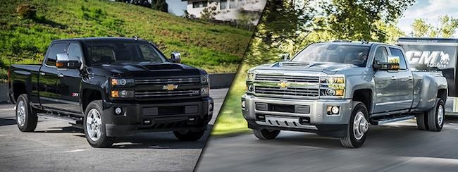 2017 Chevrolet Silverado 2500HD vs 2017 Chevrolet Silverado 3500HD