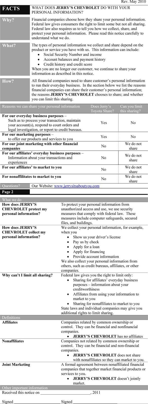 privacy policy