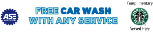 Free Car wash with any Service