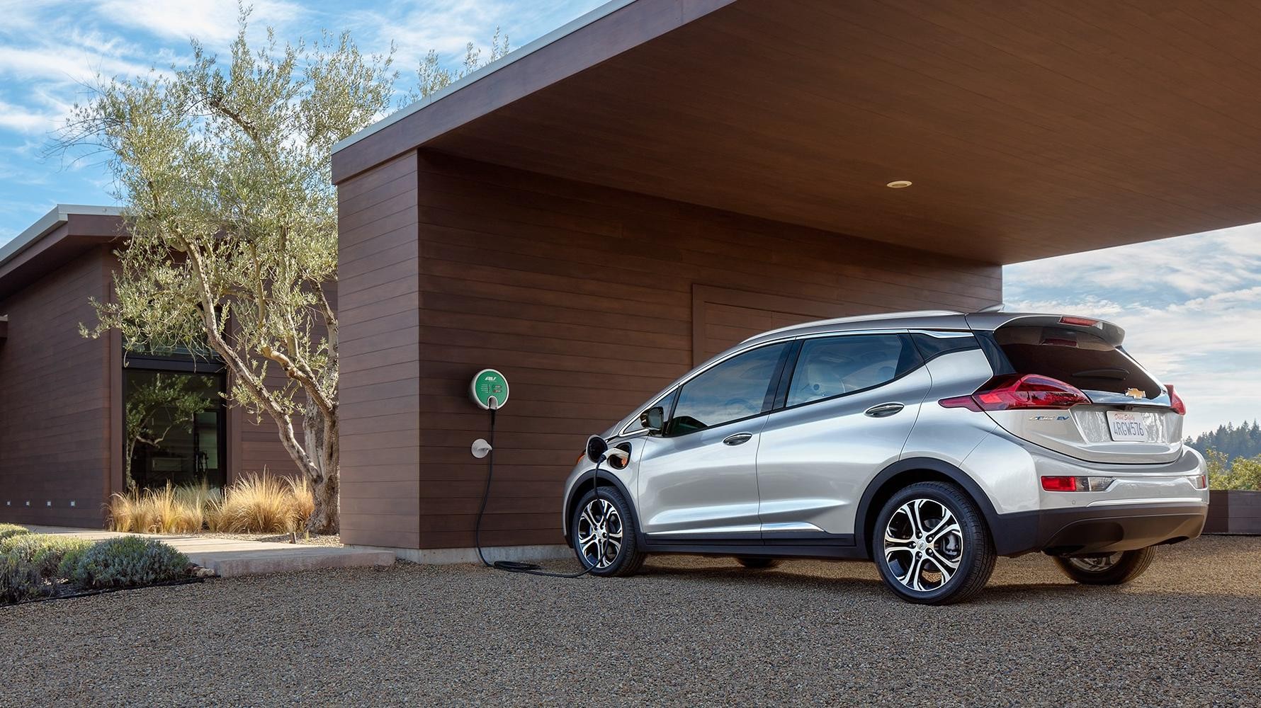 Silver 2019 Chevy Bolt EV feature Charger